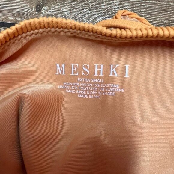 Meshki Ribbed Bikini Bottom in Orange - Picture 6 of 6